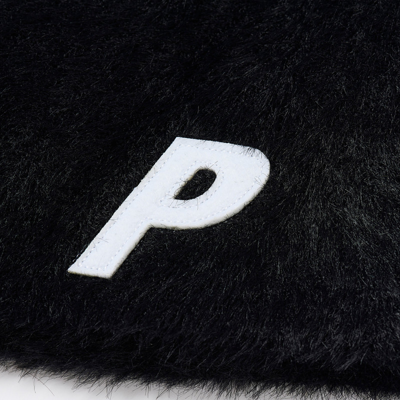 FAUX MOHAIR P NEIN CUFF BEANIE BLACK 3
