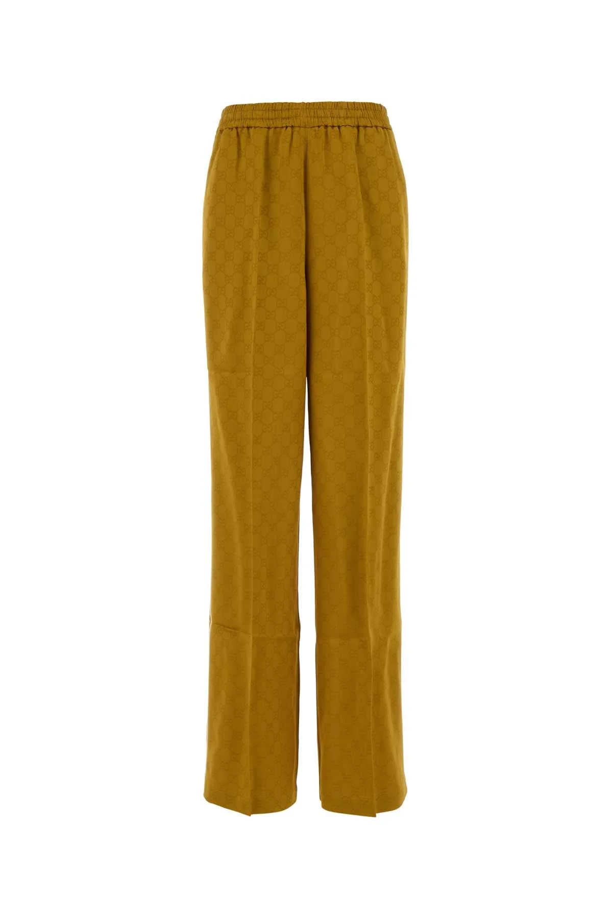 Gucci Women Mustard Jacquard Joggers - 1