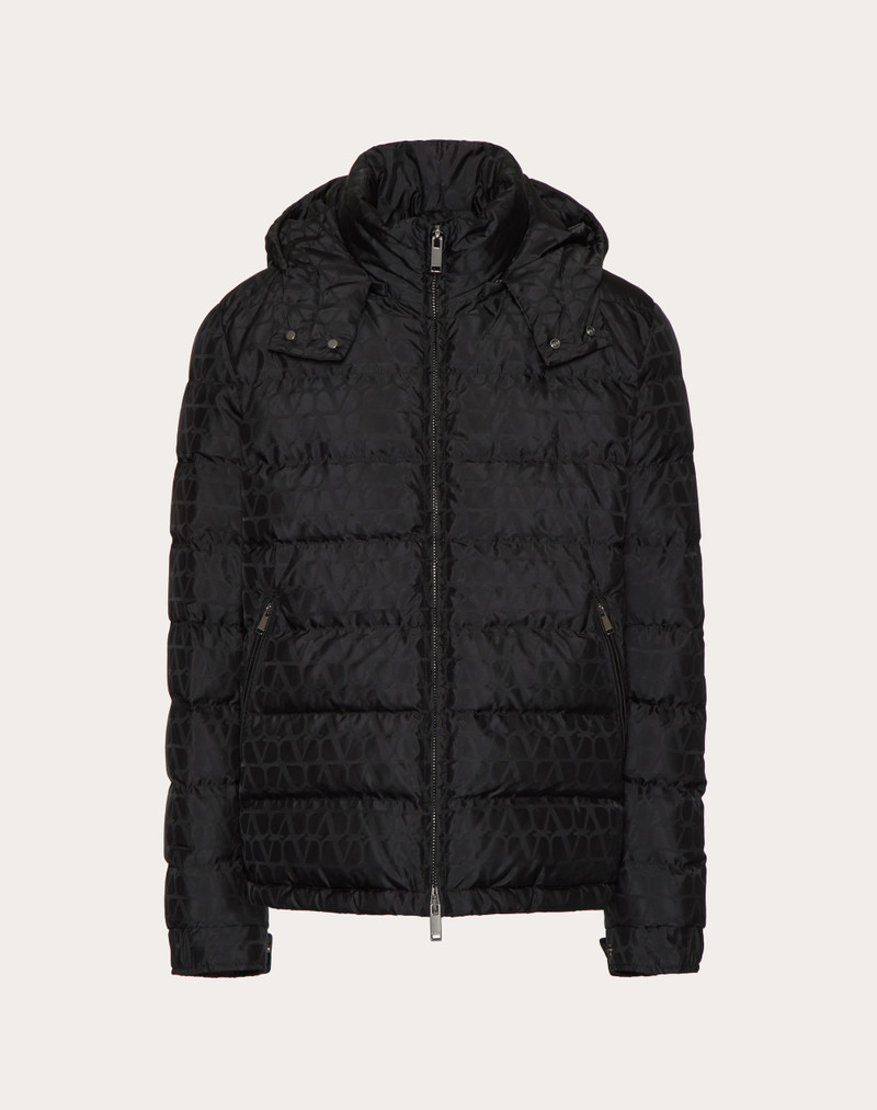 NYLON DOWN JACKET WITH TOILE ICONOGRAPHE PATTERN 1