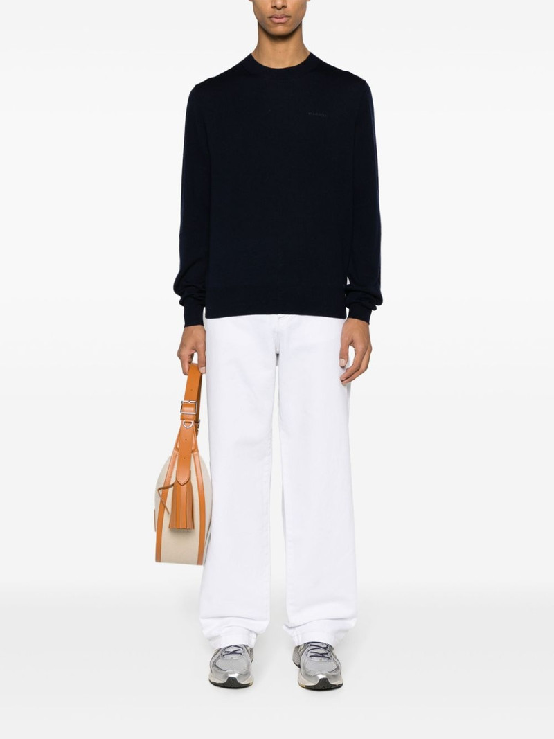 Isabel Marant engraved-logo denim jeans outlook