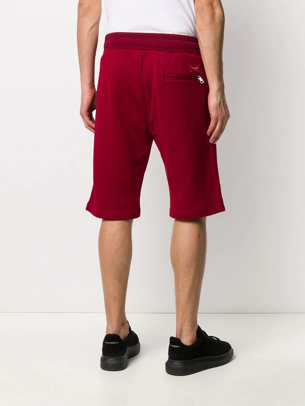 logo patch track shorts - 4