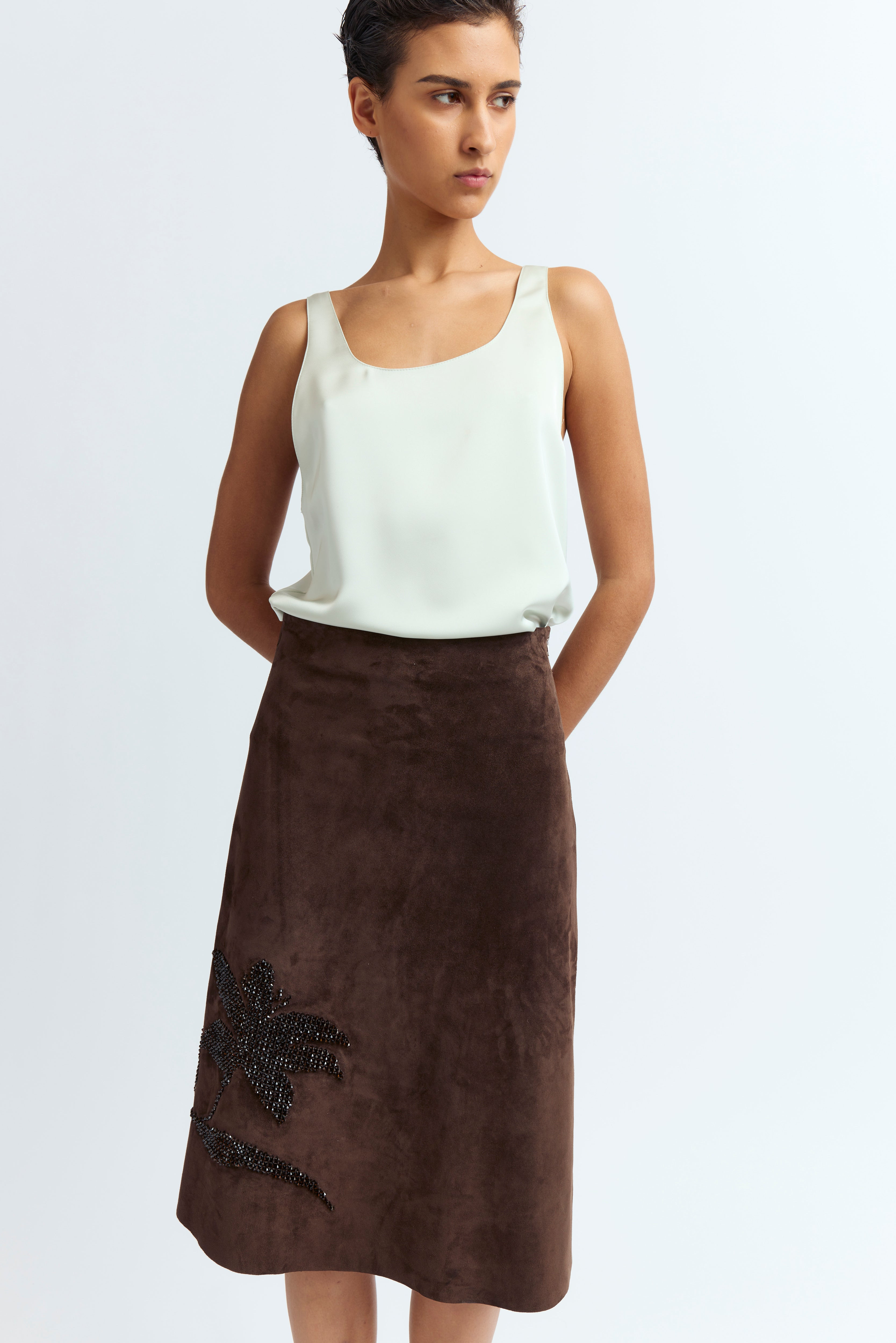 GILDA TOP IN SATIN - 2