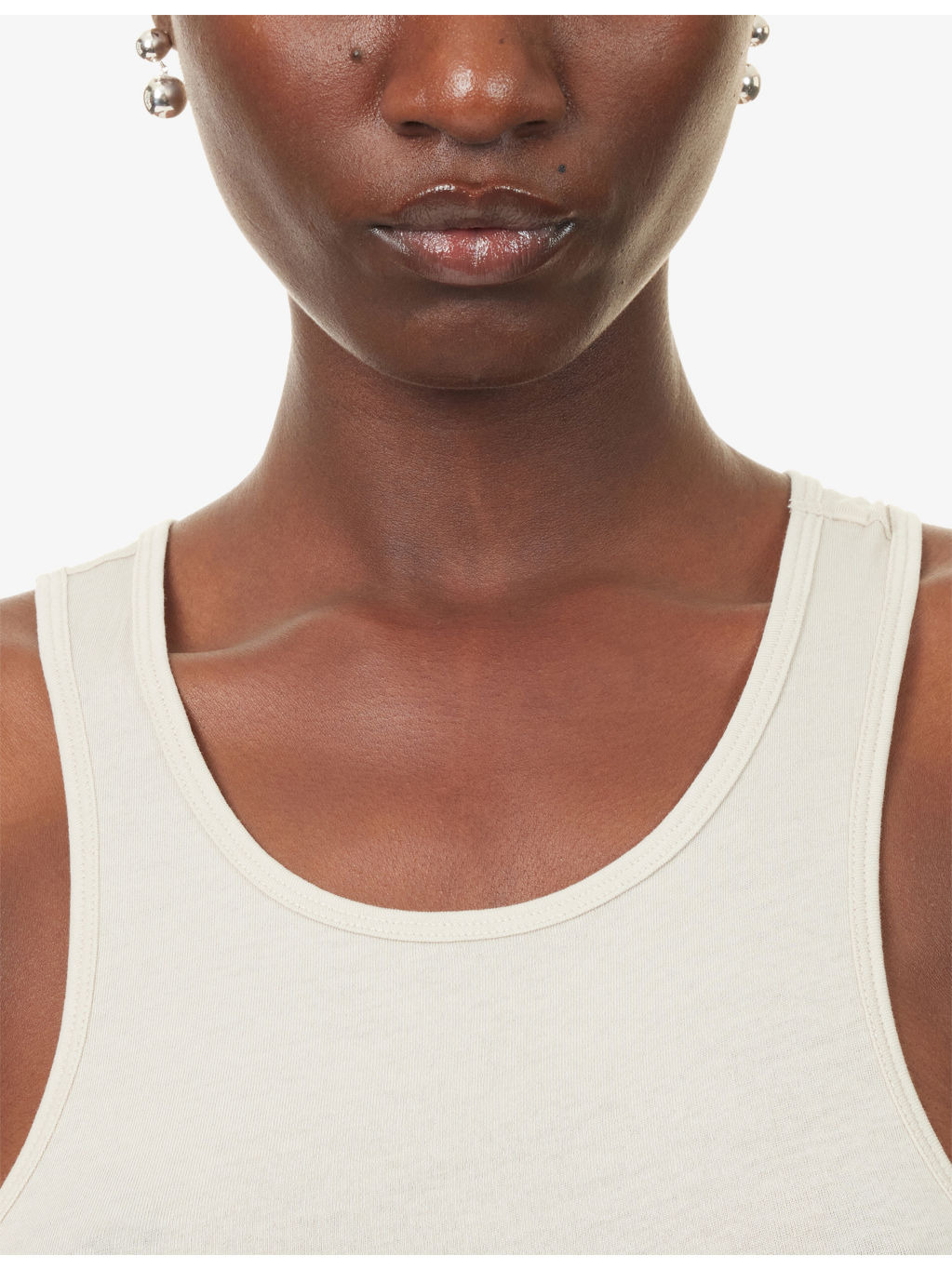 Muscle Tank Stretch-Cotton Midi Dress - 5
