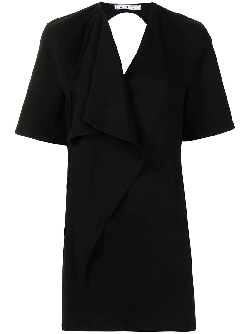 short-sleeve backless dress 1