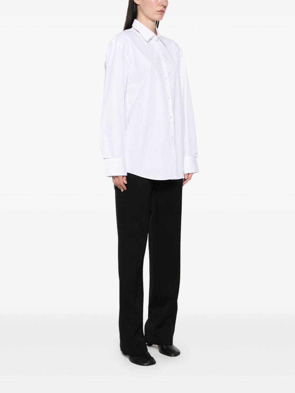 deconstructed cotton shirt - 3