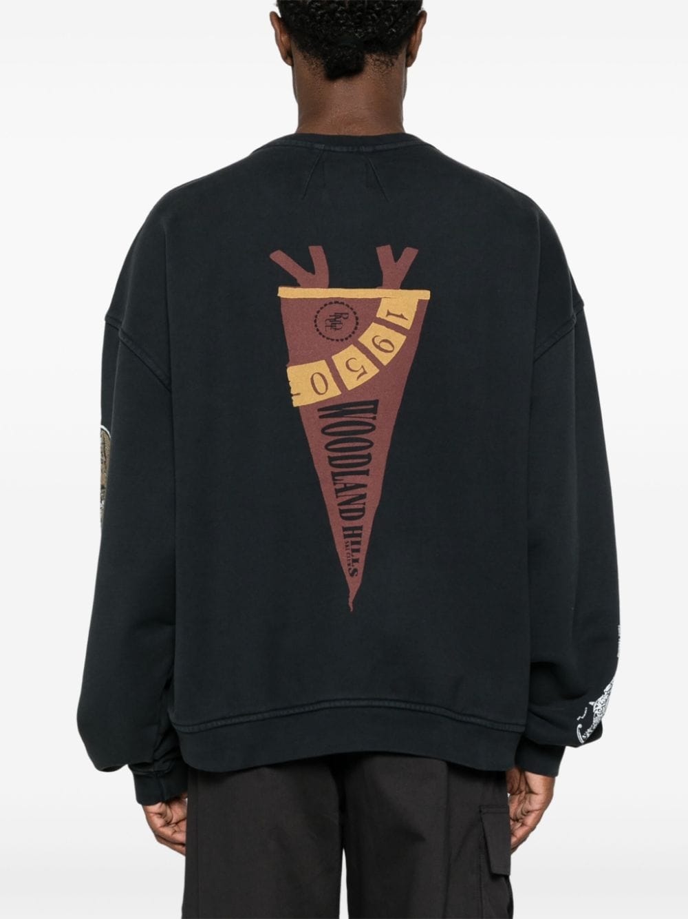 graphic-print cotton sweatshirt - 4