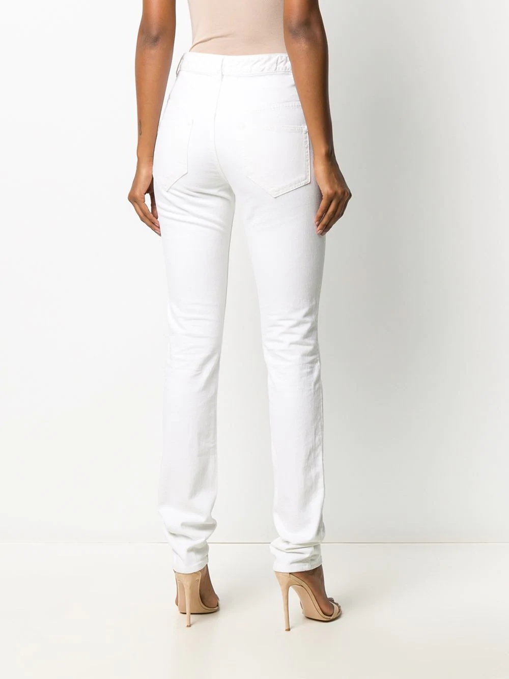 high-waist slim-fit jeans - 8