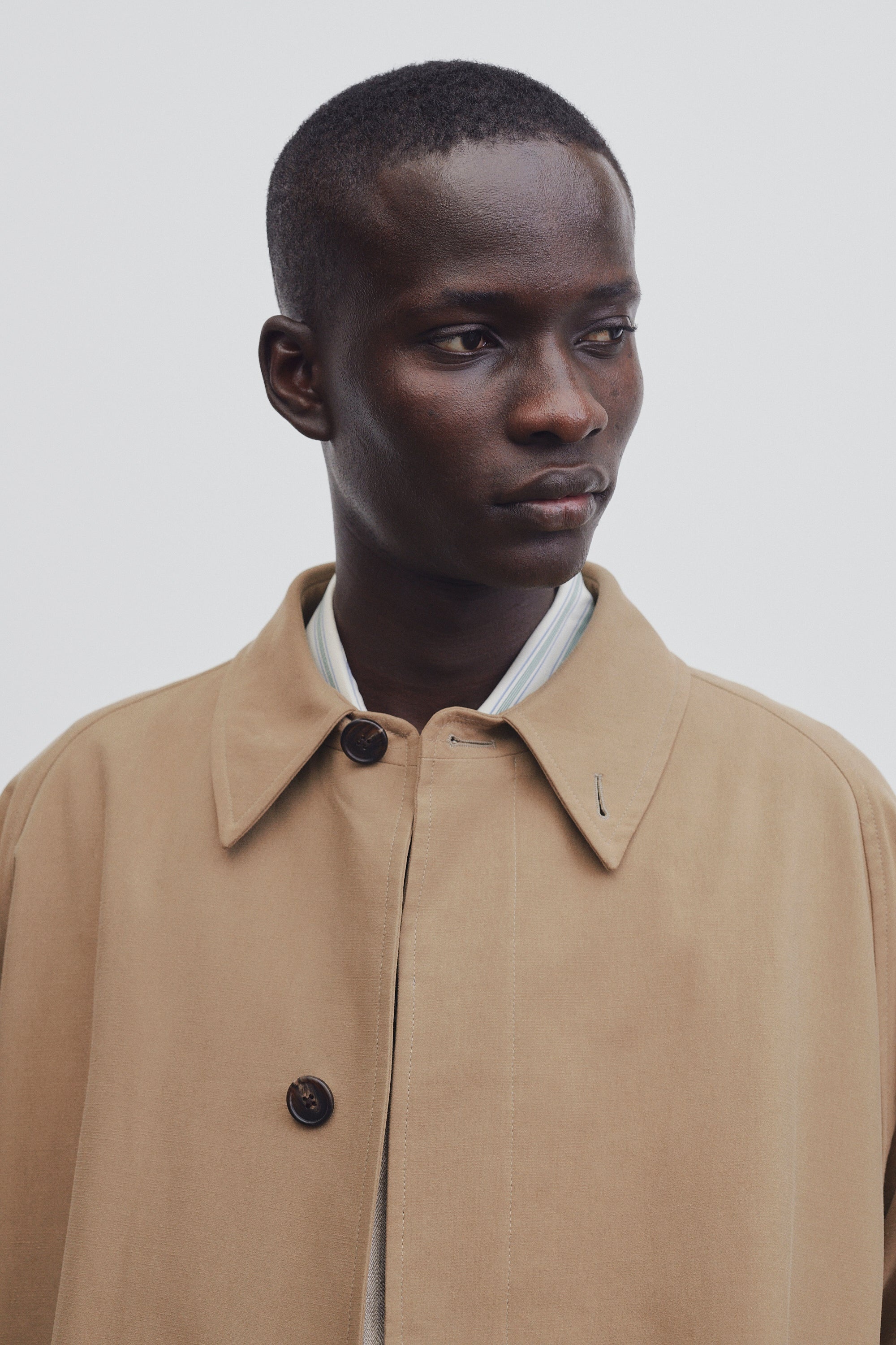 Lewis Coat in Cotton and Silk - 5