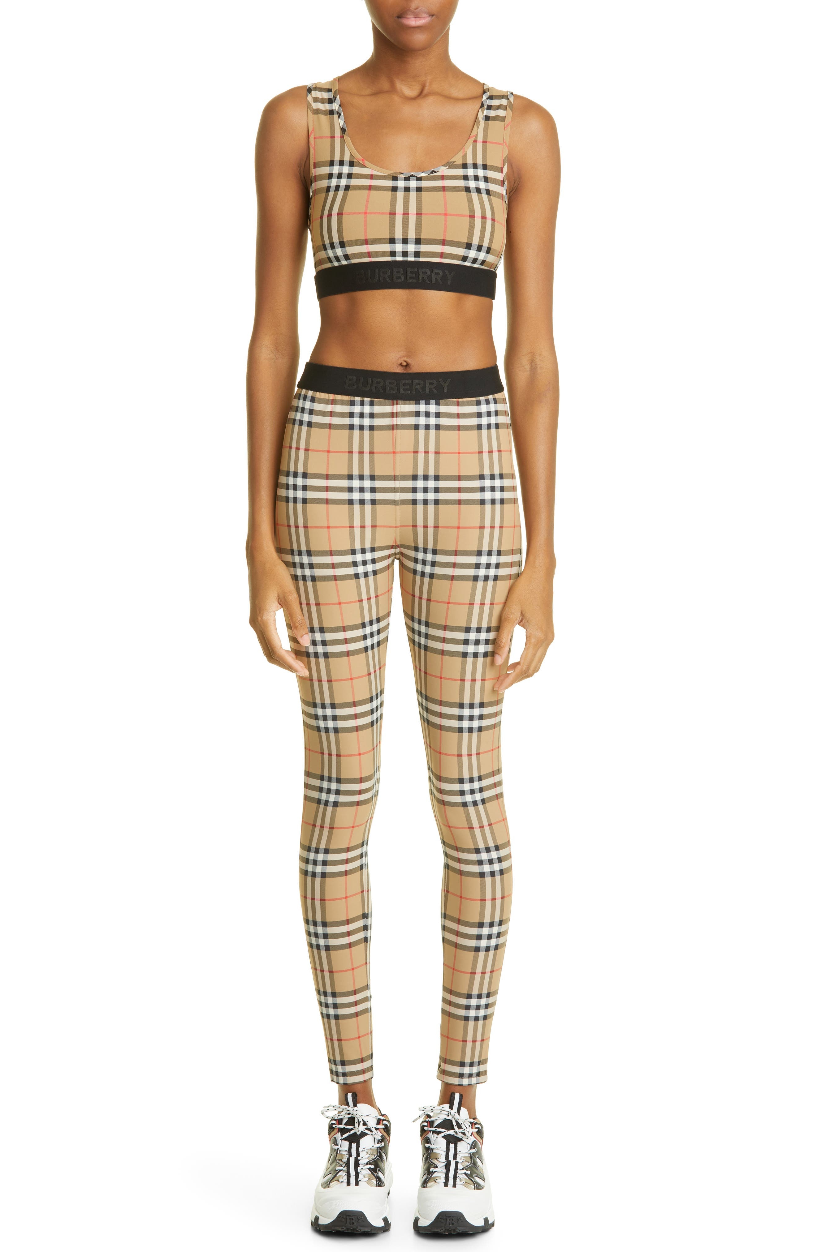 Women's Belvoir Vintage Check Jersey Leggings - 7
