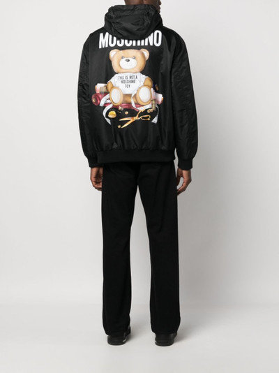 Moschino Teddy Bear padded hooded jacket outlook