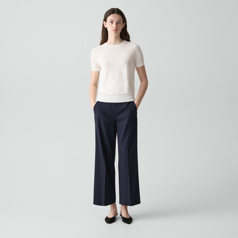 Theory Sweater Tee in Linen Knit outlook