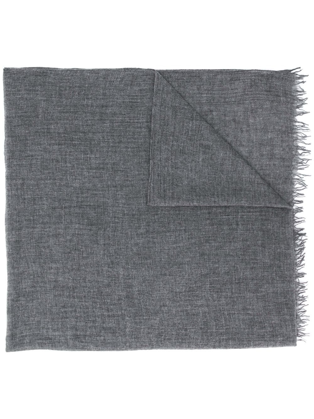 raw edge cashmere scarf - 1