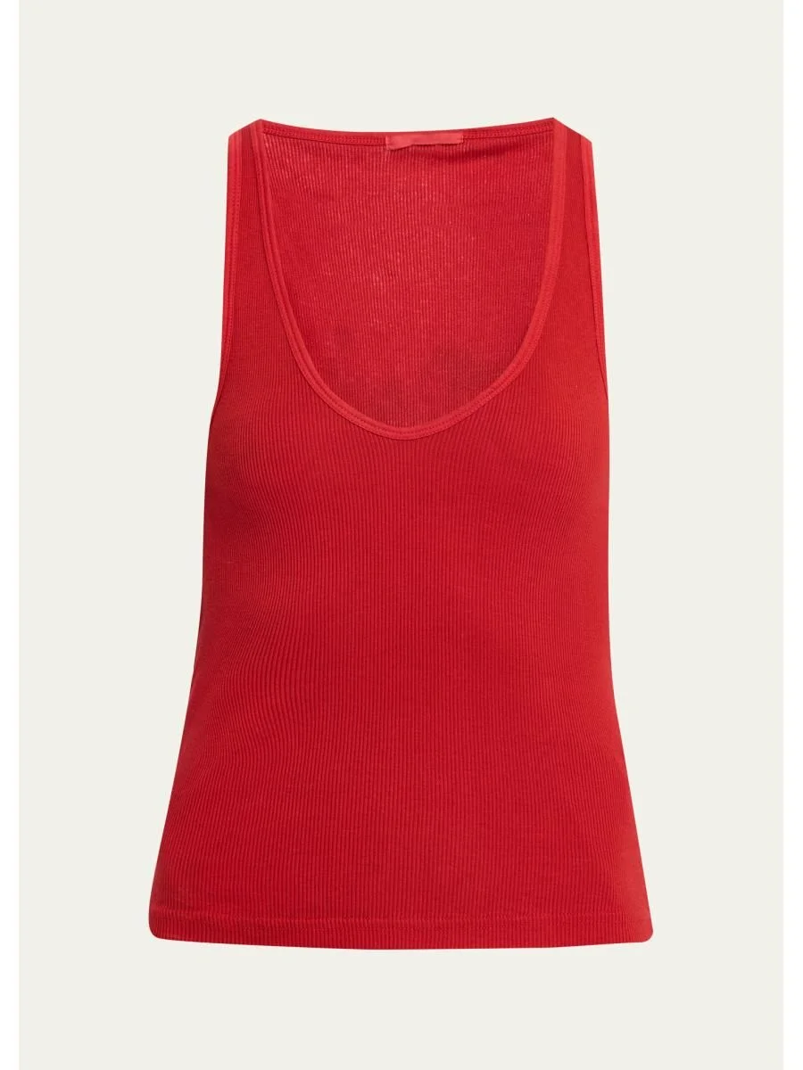 Claire Ribbed Tank Top - 1