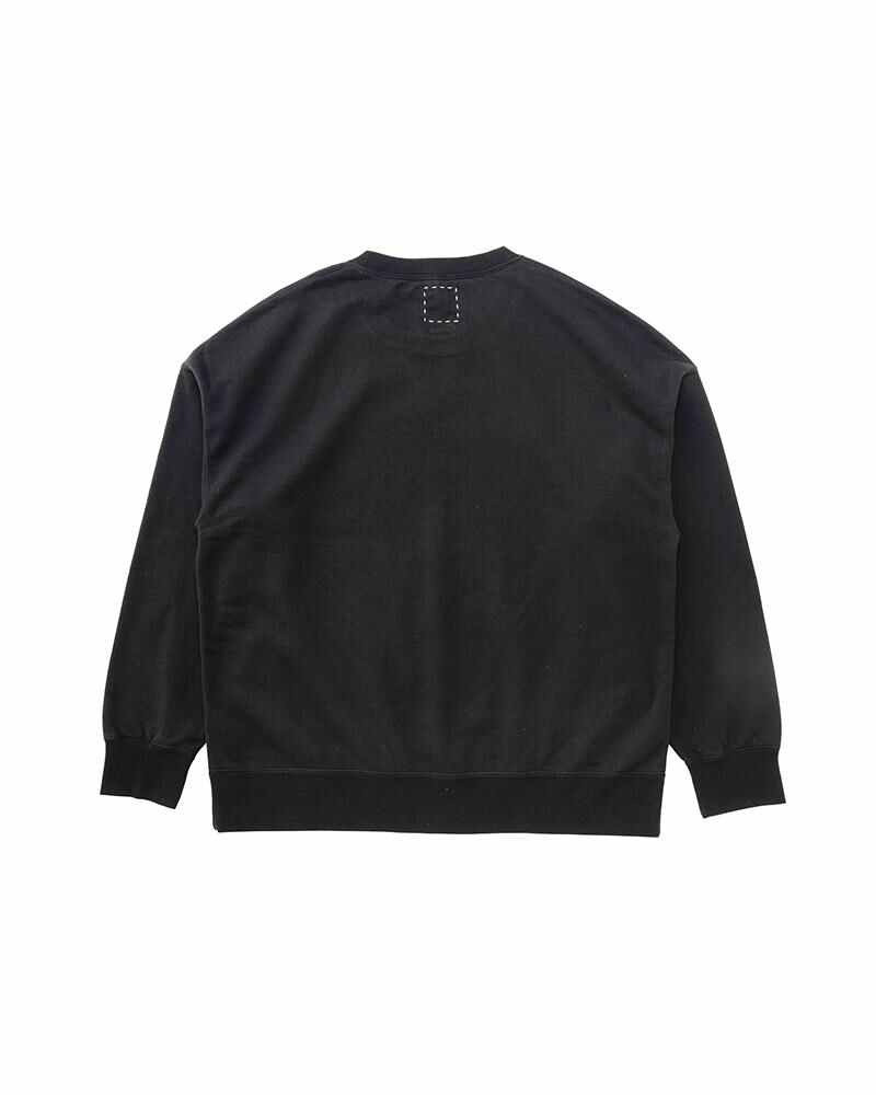 visvim ULTIMATE JUMBO SB SWEAT L/S BLACK outlook