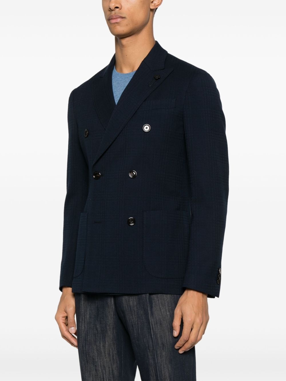 double-breasted blazer - 3