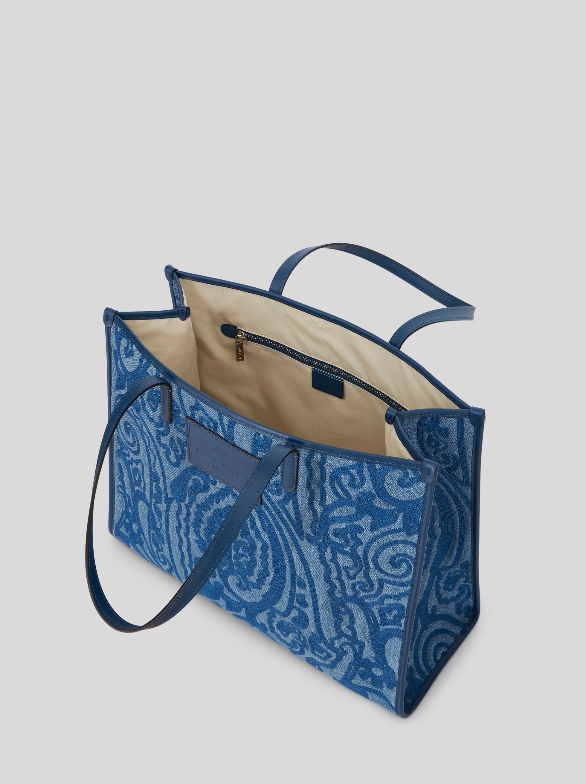PAISLEY JACQUARD LARGE SHOPPING BAG - 4