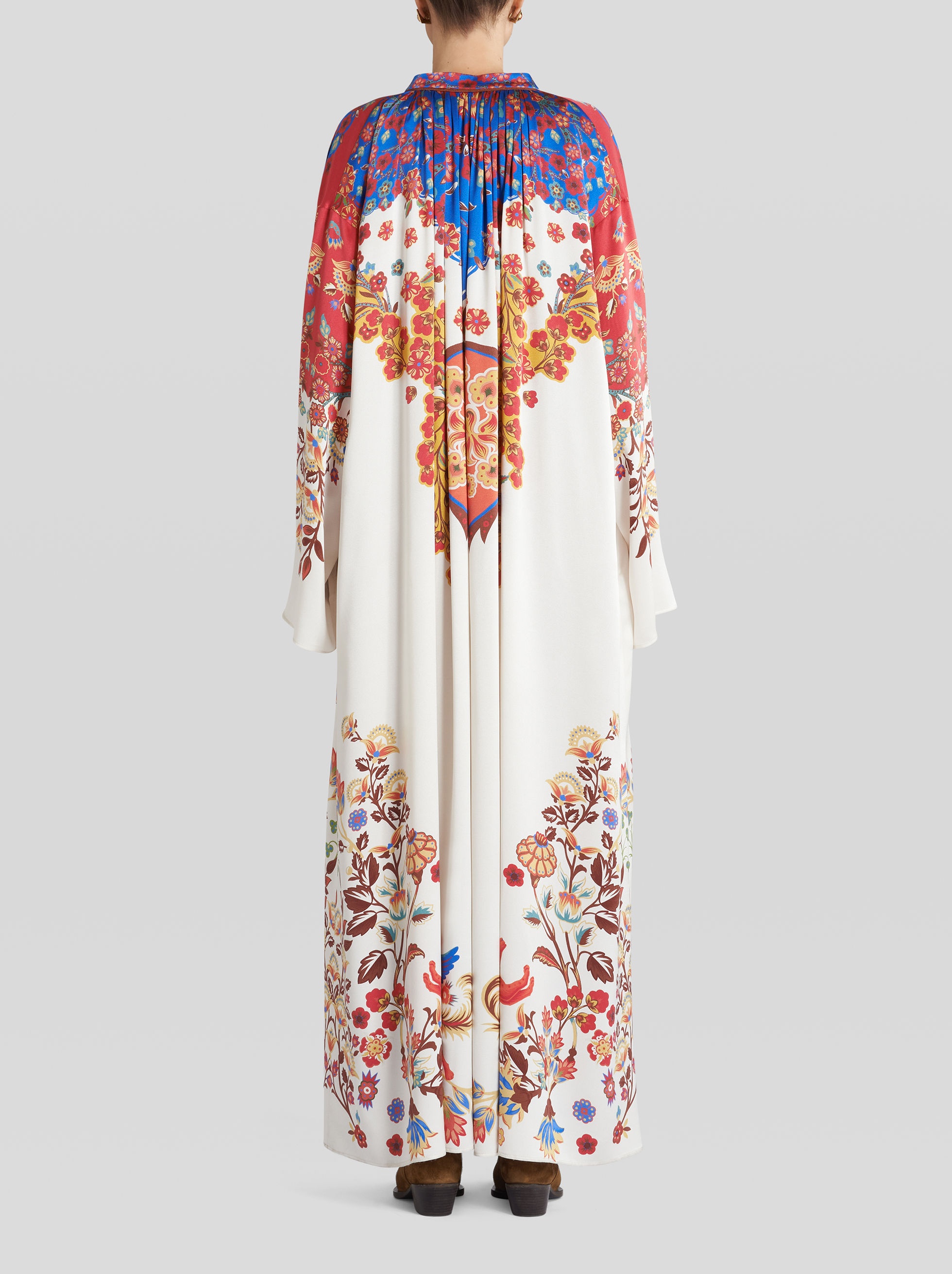 SILK TUNIC DRESS WITH PRINT - 4