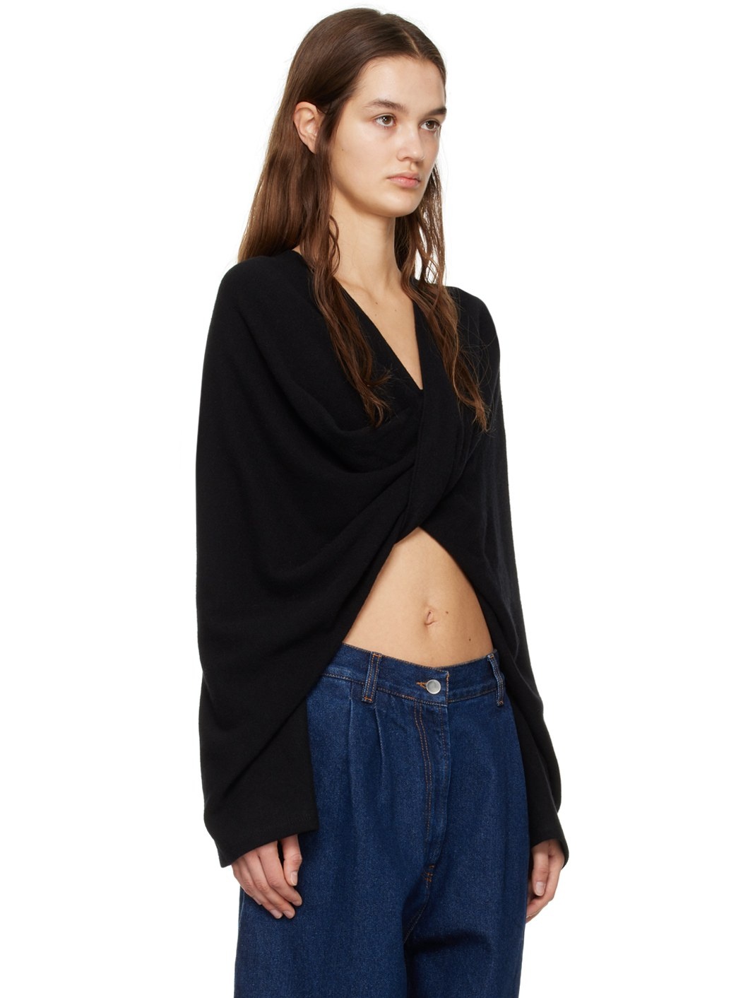 Black Twist Sweater - 2
