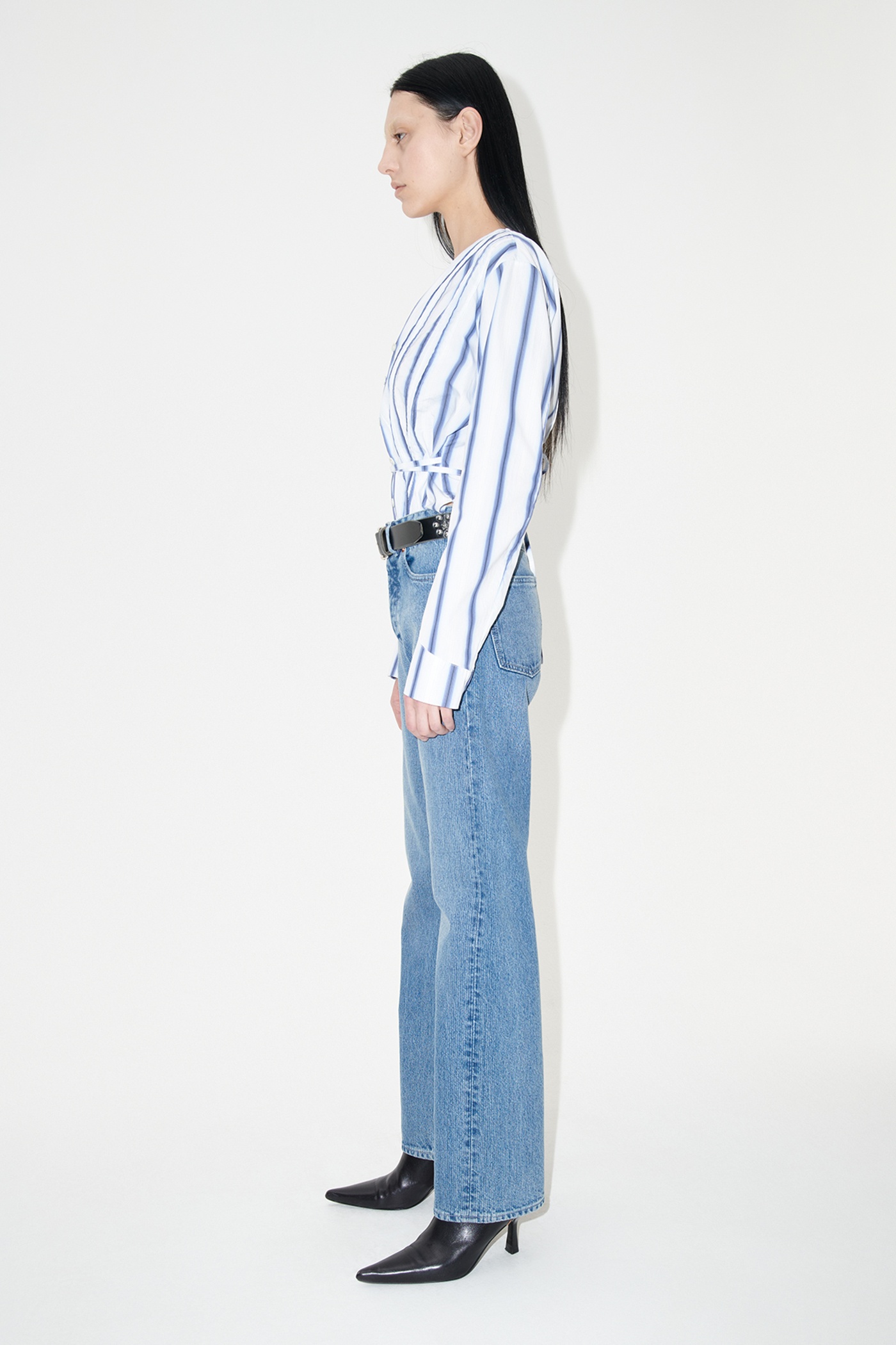 Linear Cut Dream Blue Chain Twill - 3