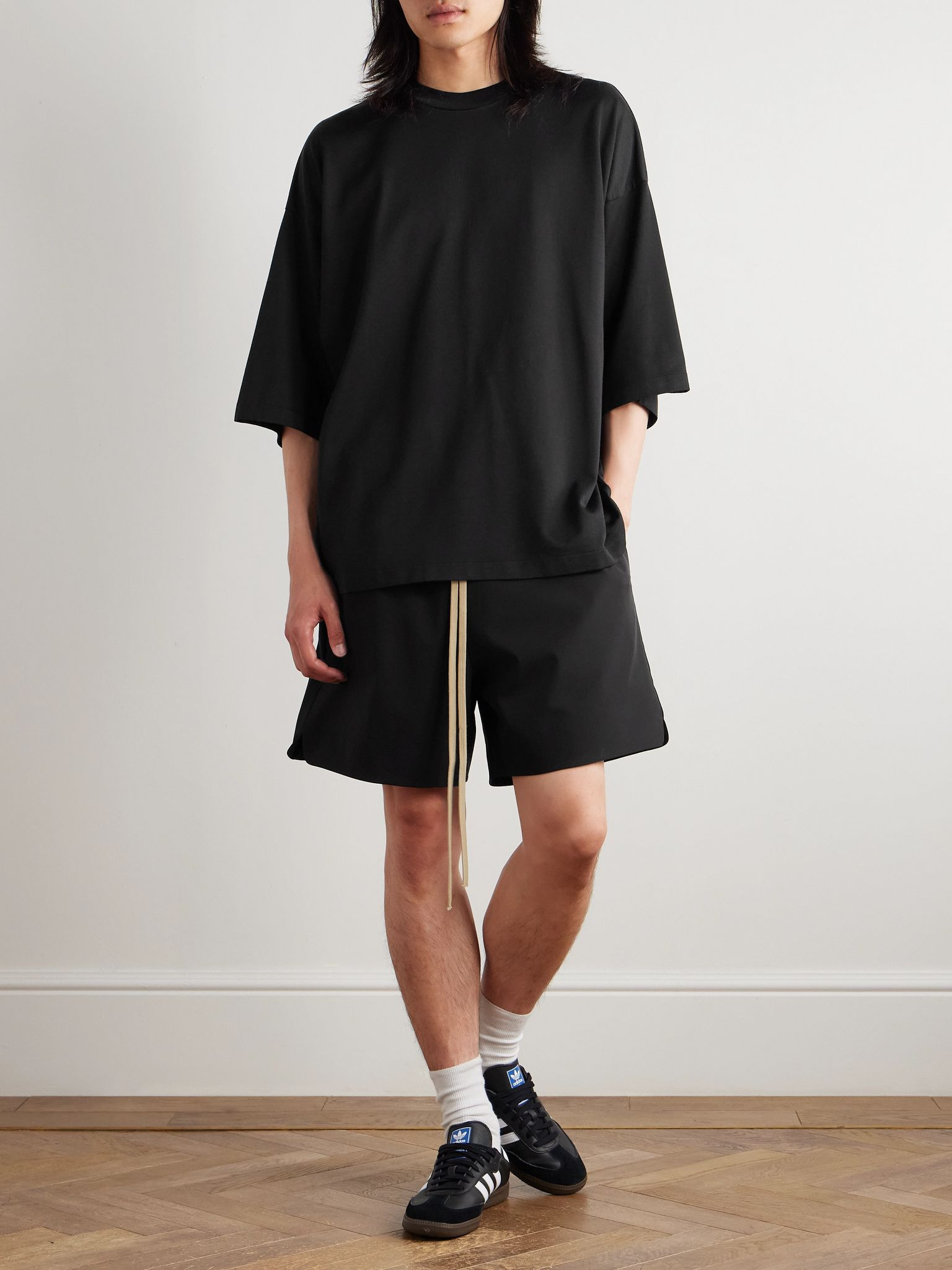 Oversized Cotton-Jersey T-Shirt Black - 2