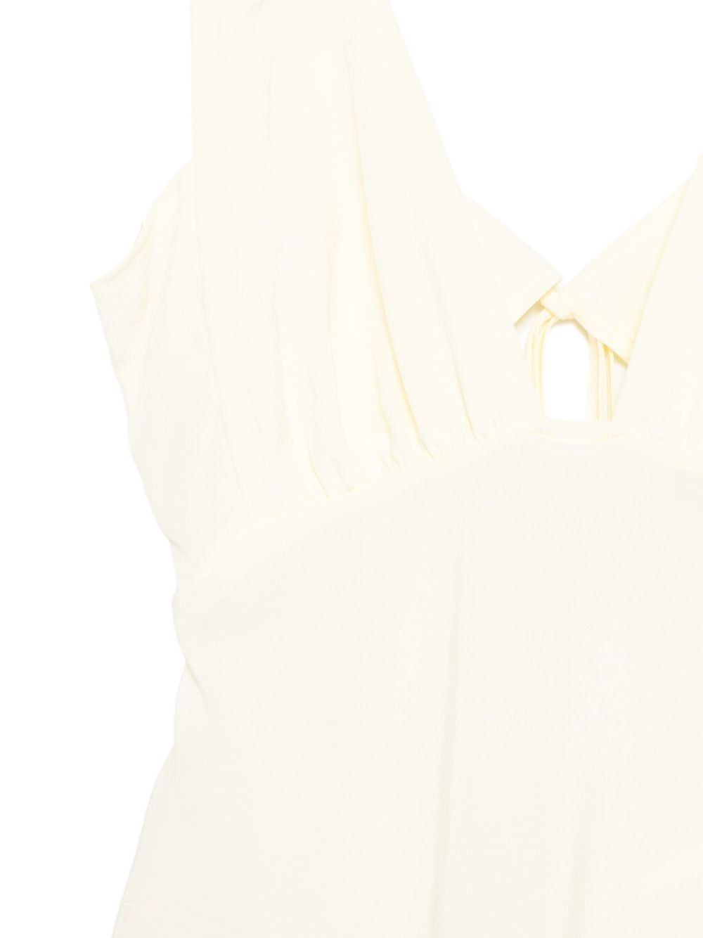 Bernie tie-front ruffled camisole - 3