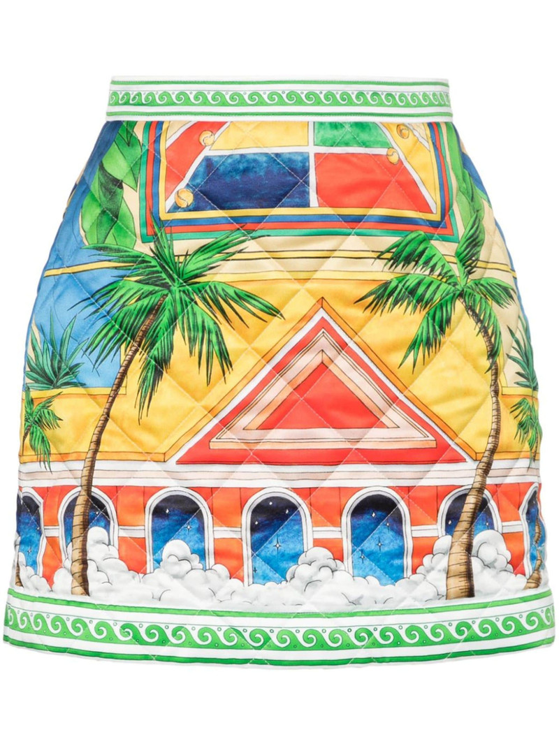 Triomphe D'Orange quilted mini skirt 1