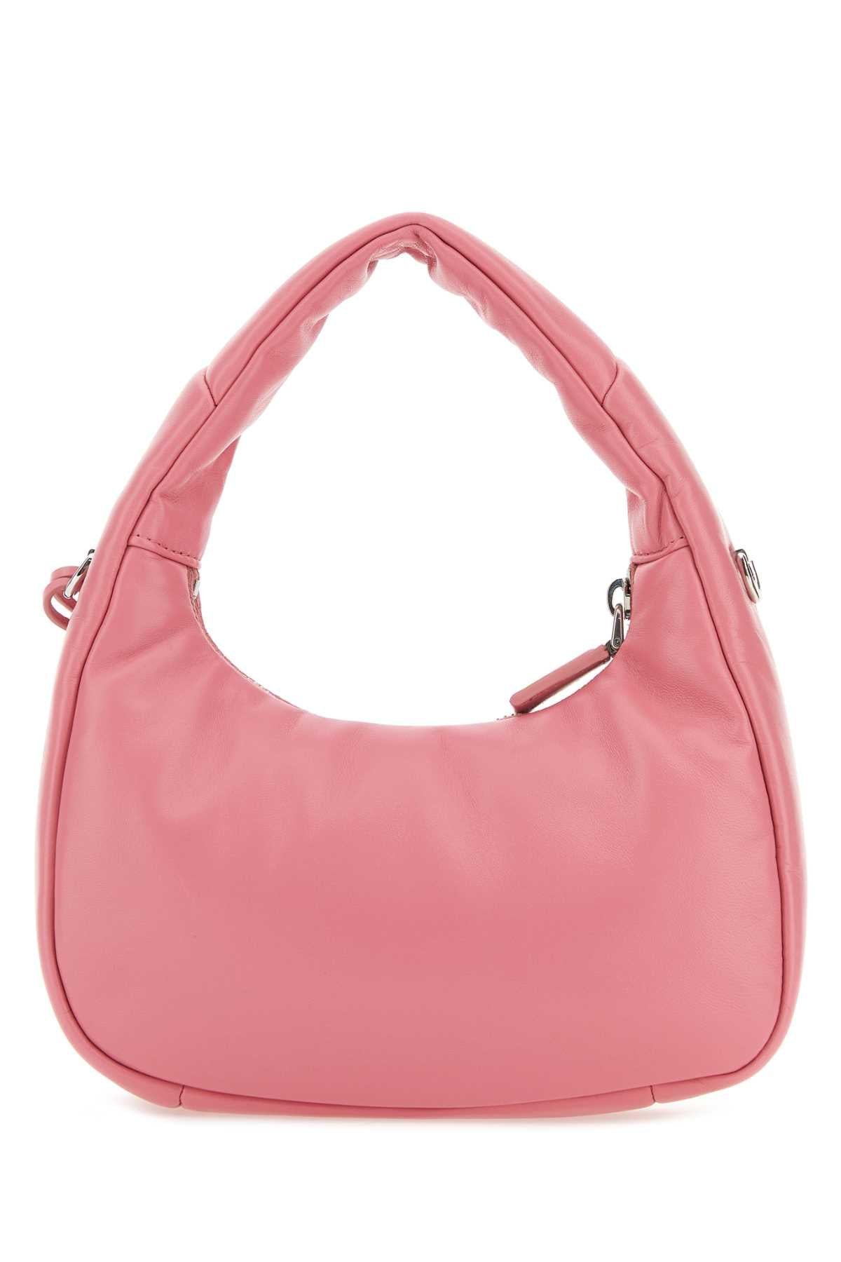 Prada Women Pink Nappa Leather Mini Prada Soft Handbag - 3