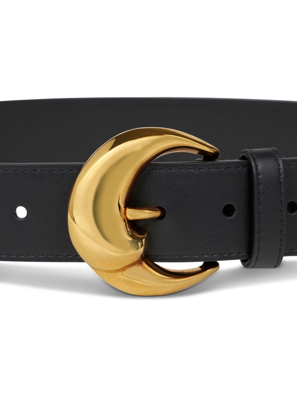 Paisley-buckle leather belt - 2