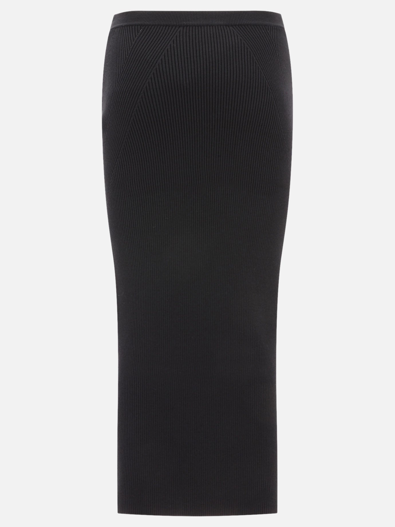 Alexander McQueen RIBBED-KNIT PENCIL SKIRT | viettishop