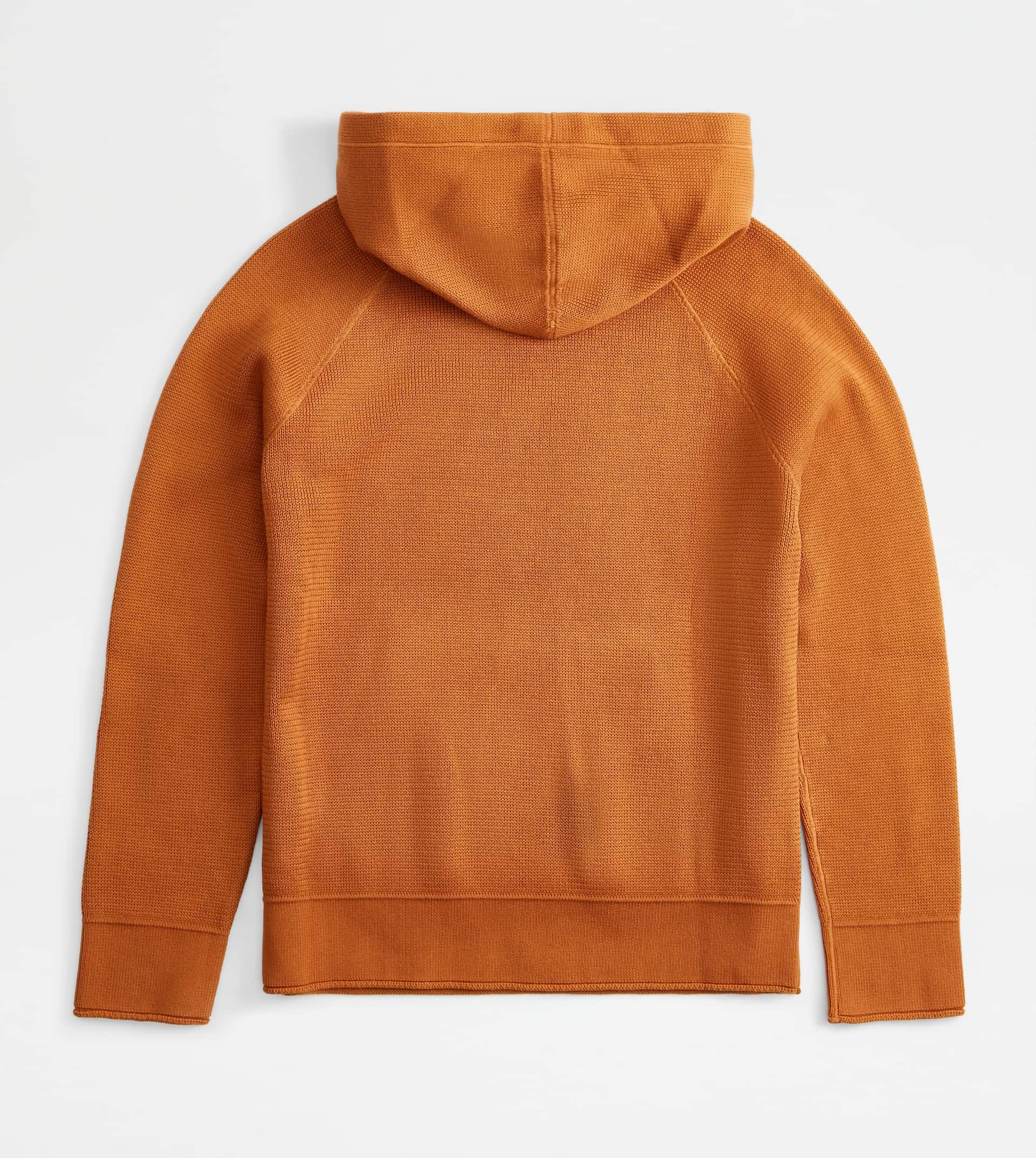 SWEATSHIRT-STYLE JUMPER IN COTTON - BROWN - 4