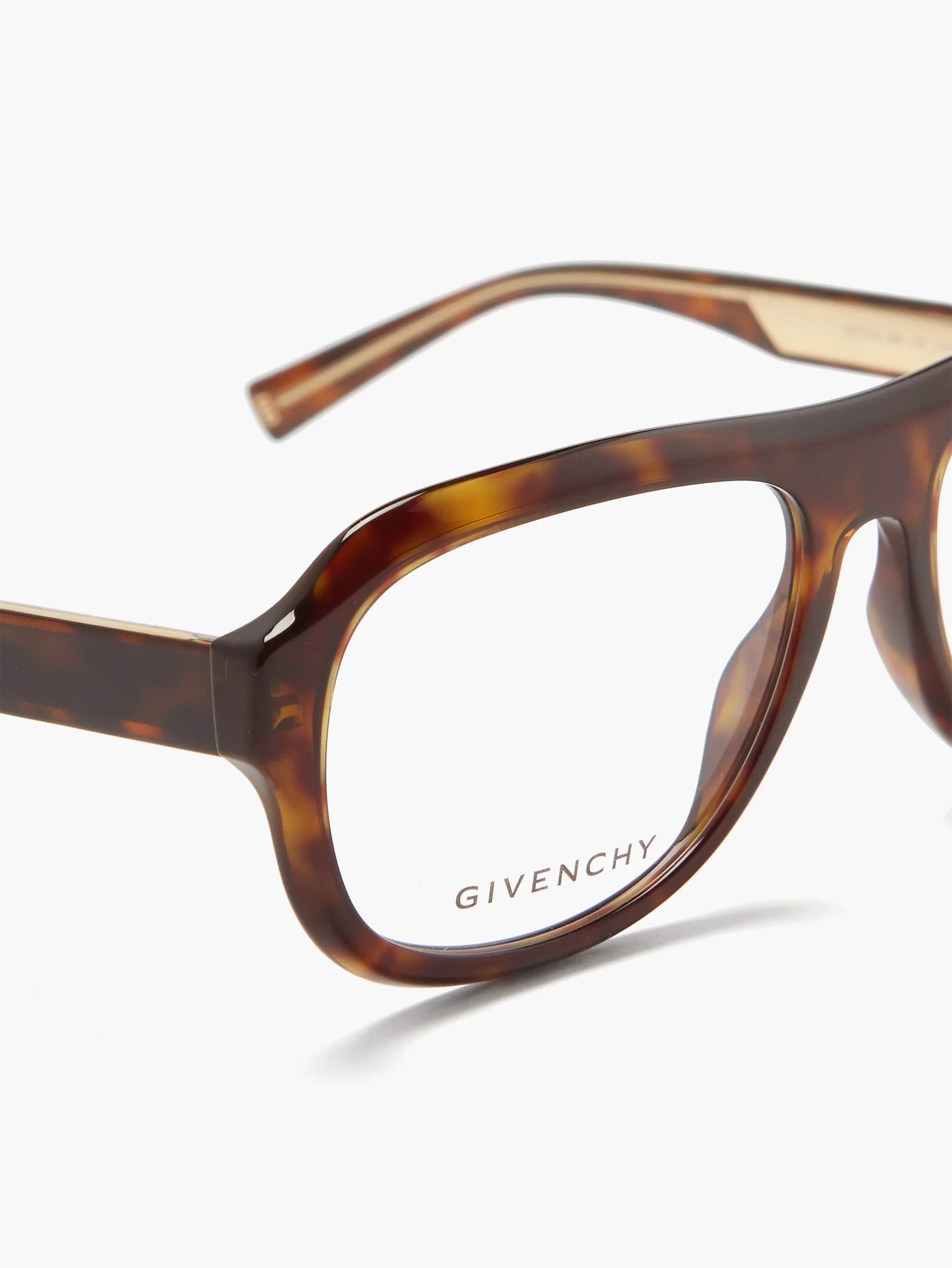 Aviator tortoiseshell-acetate glasses - 4