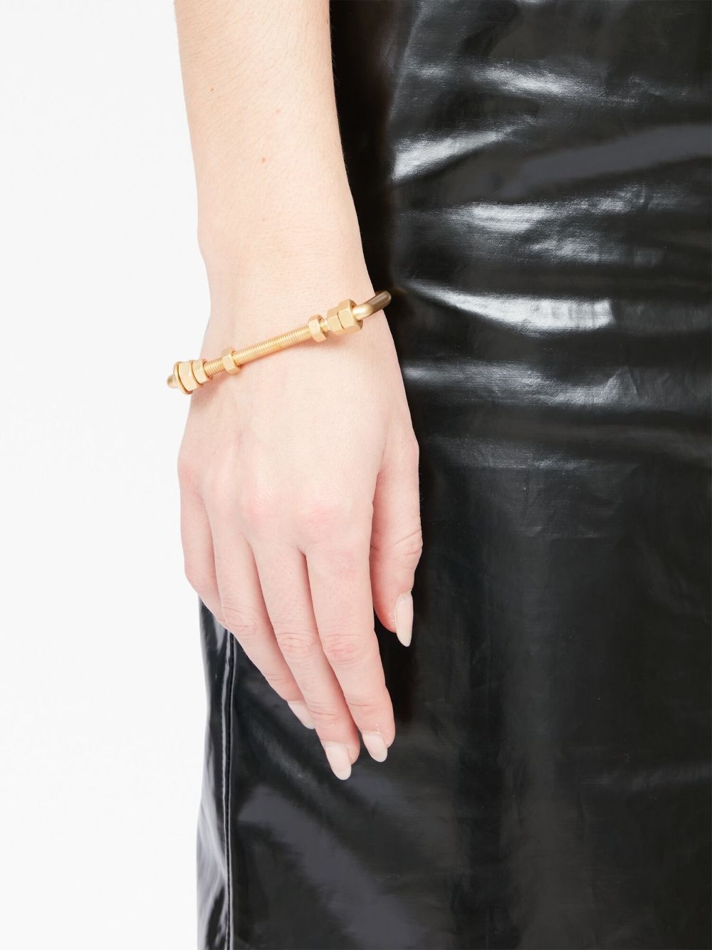 matte screw-detail bracelet - 4