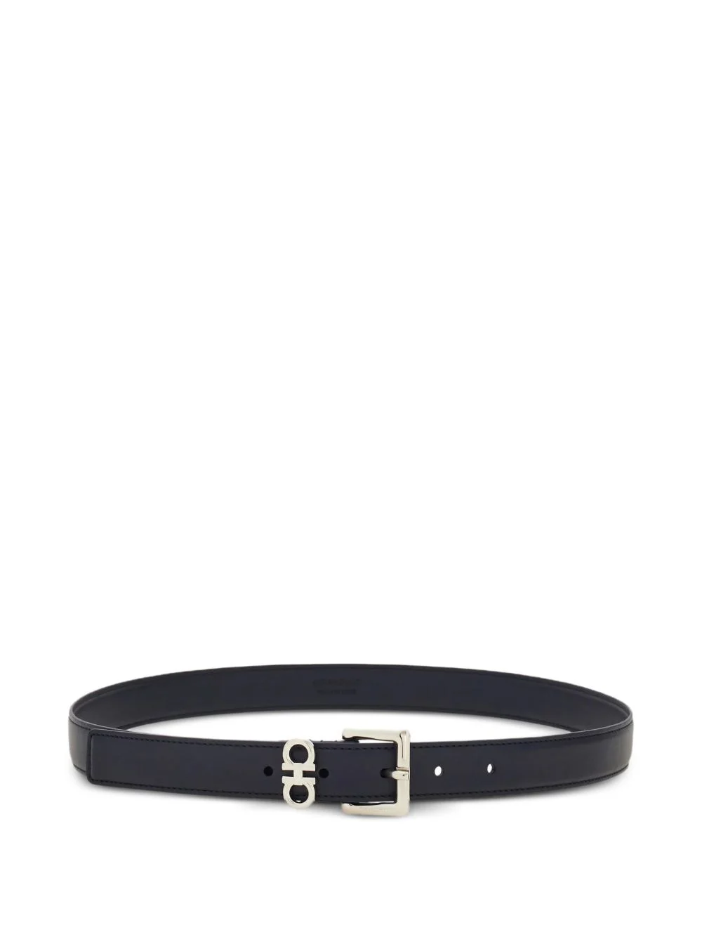 Gancini buckle leather belt - 1