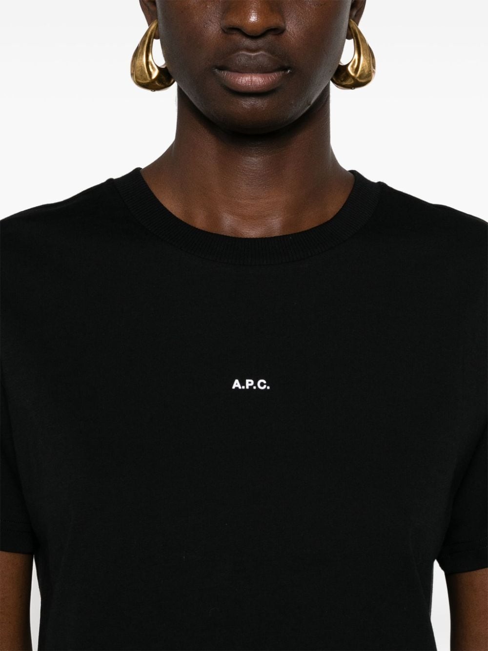 logo-print cropped T-shirt - 5