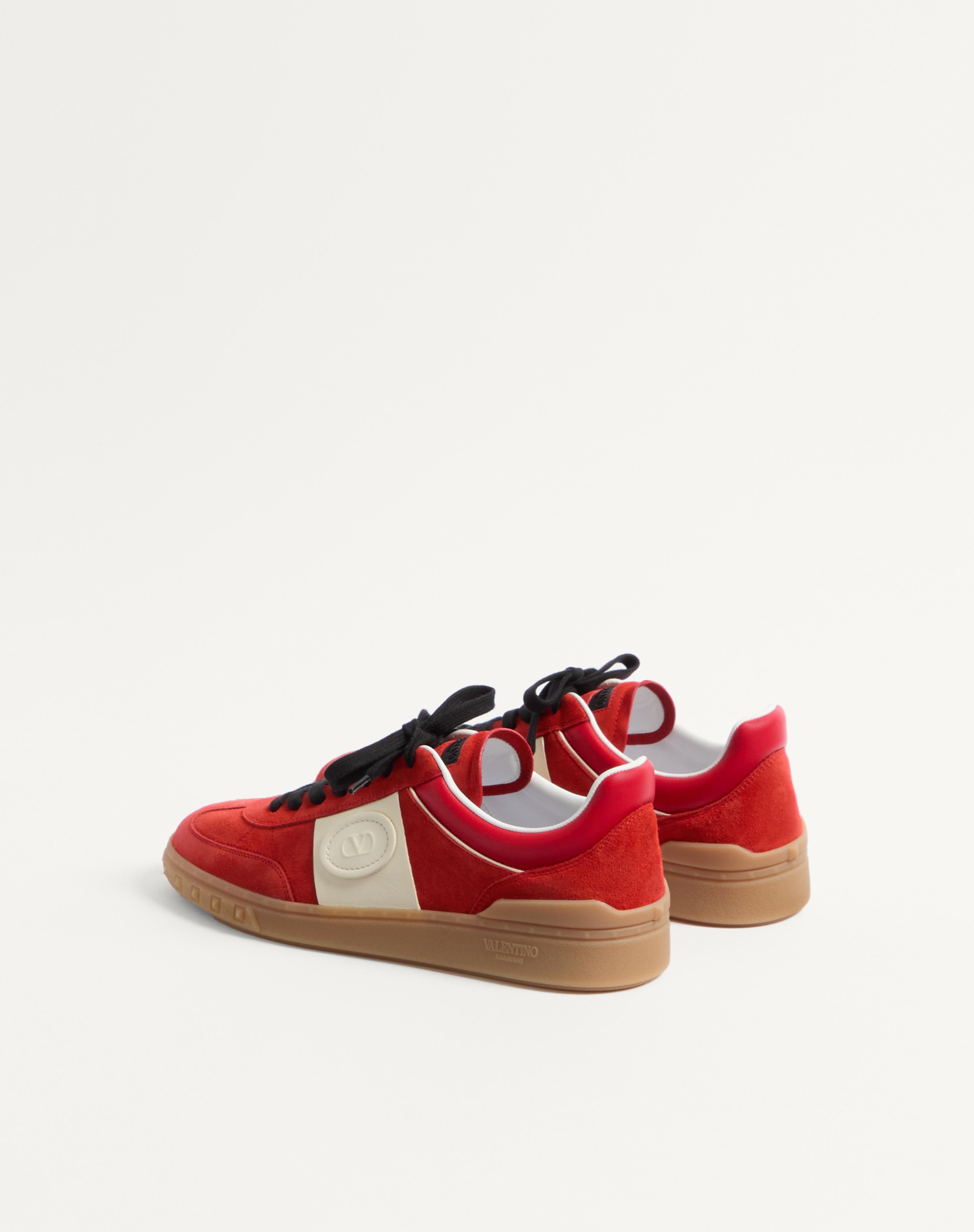 UPVILLAGE LOW TOP SNEAKER IN SPLIT LEATHER AND CALFSKIN NAPPA LEATHER - 3