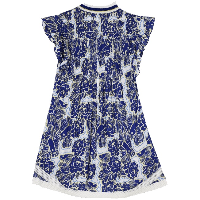 Women Mini Dress Hidden Fishes - Vilebrequin x Poupette St Barth - 2