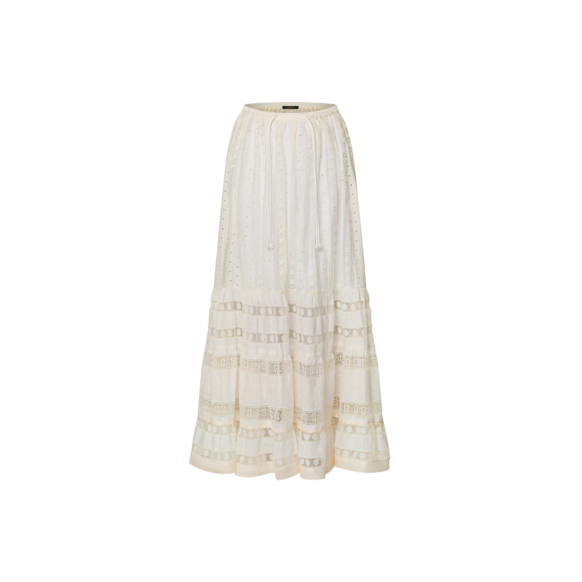 Broderie Anglaise Maxi Skirt - 1