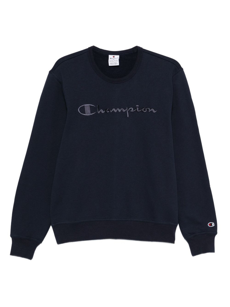 logo-embroidered sweatshirt 1