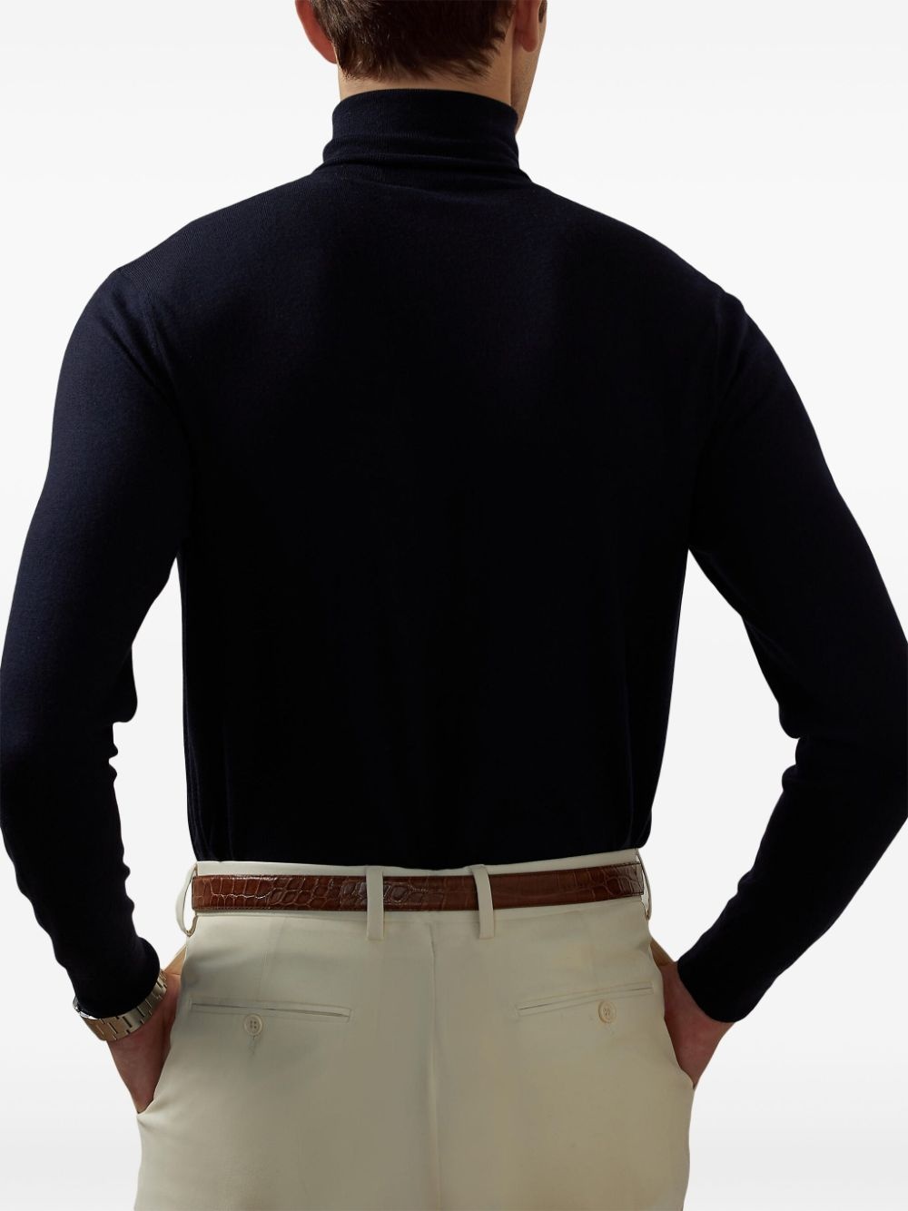roll-neck cashmere pullover - 3