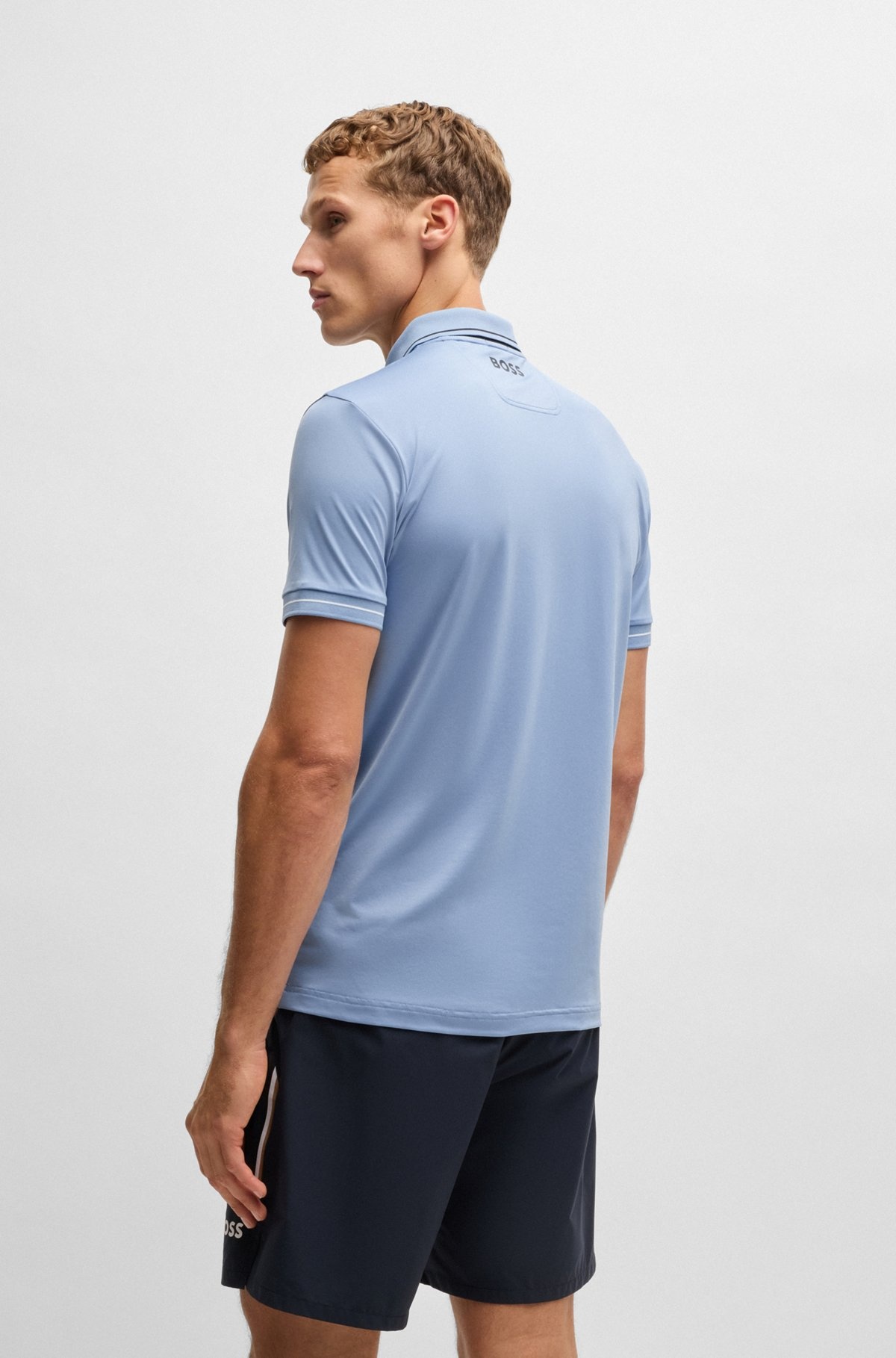 SLIM-FIT POLO SHIRT WITH CONTRAST LOGOS - 5