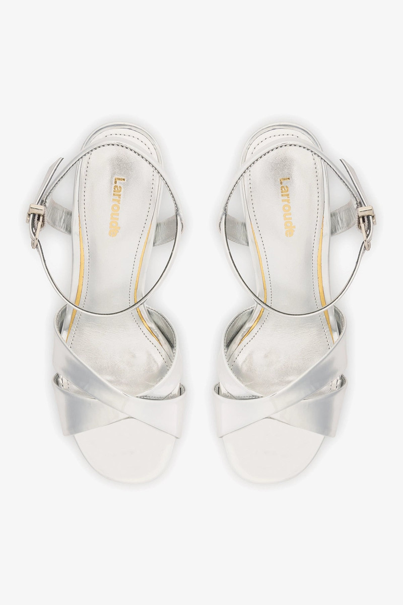 Bianca High Platform Sandal In Silver Specchio 6