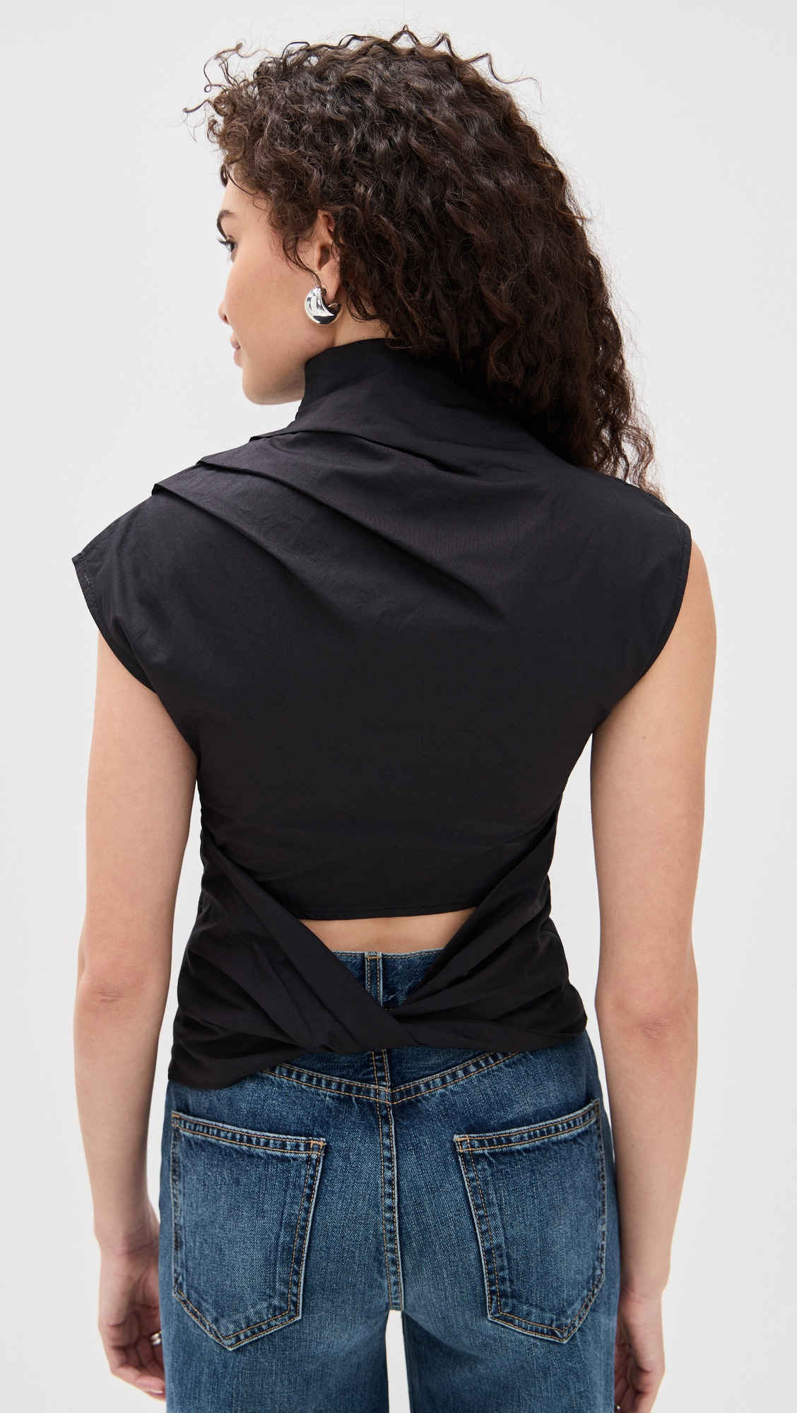 Stretch Cotton Ruched Top - 2