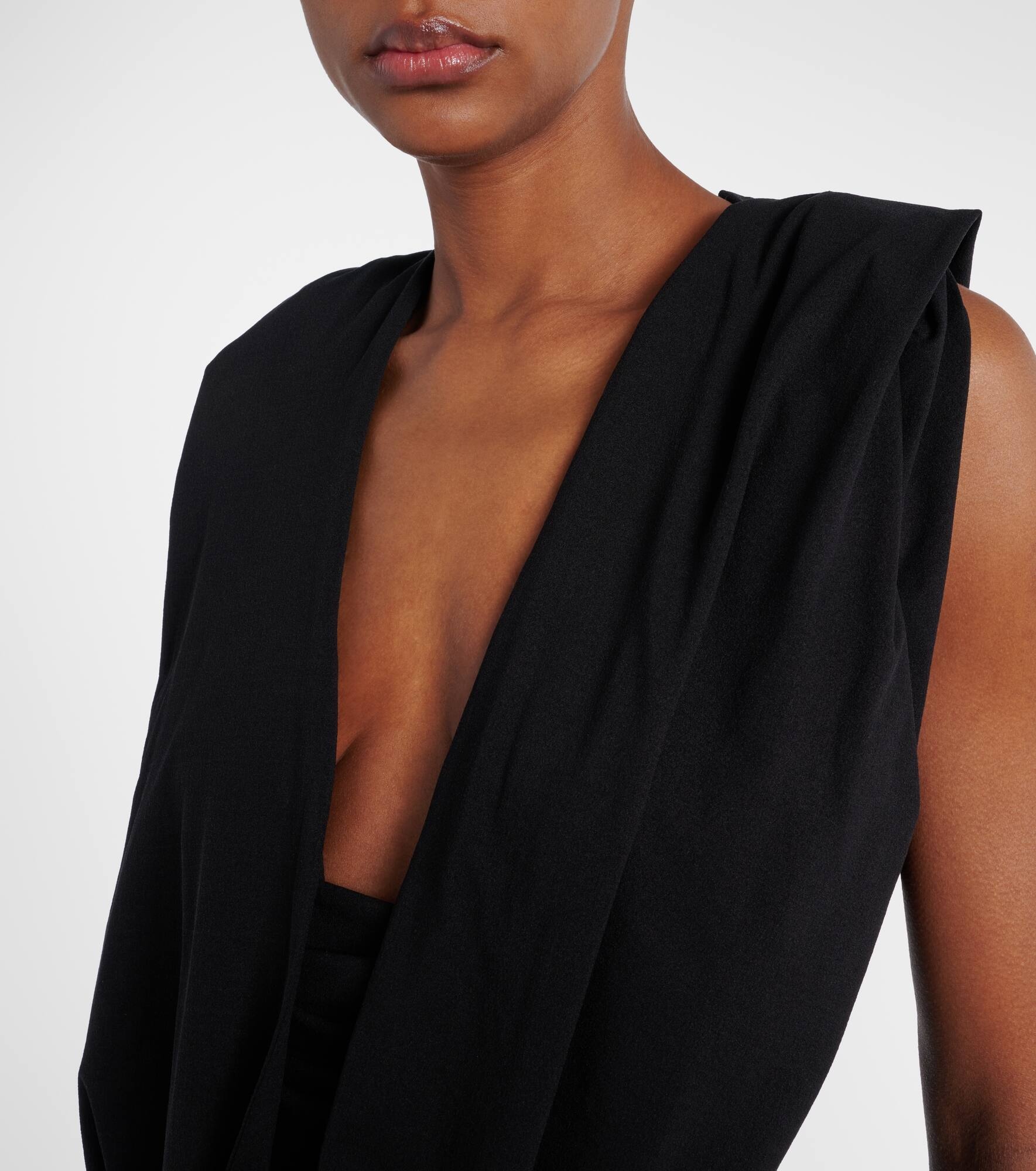 Hooded silk-blend jersey maxi dress - 4