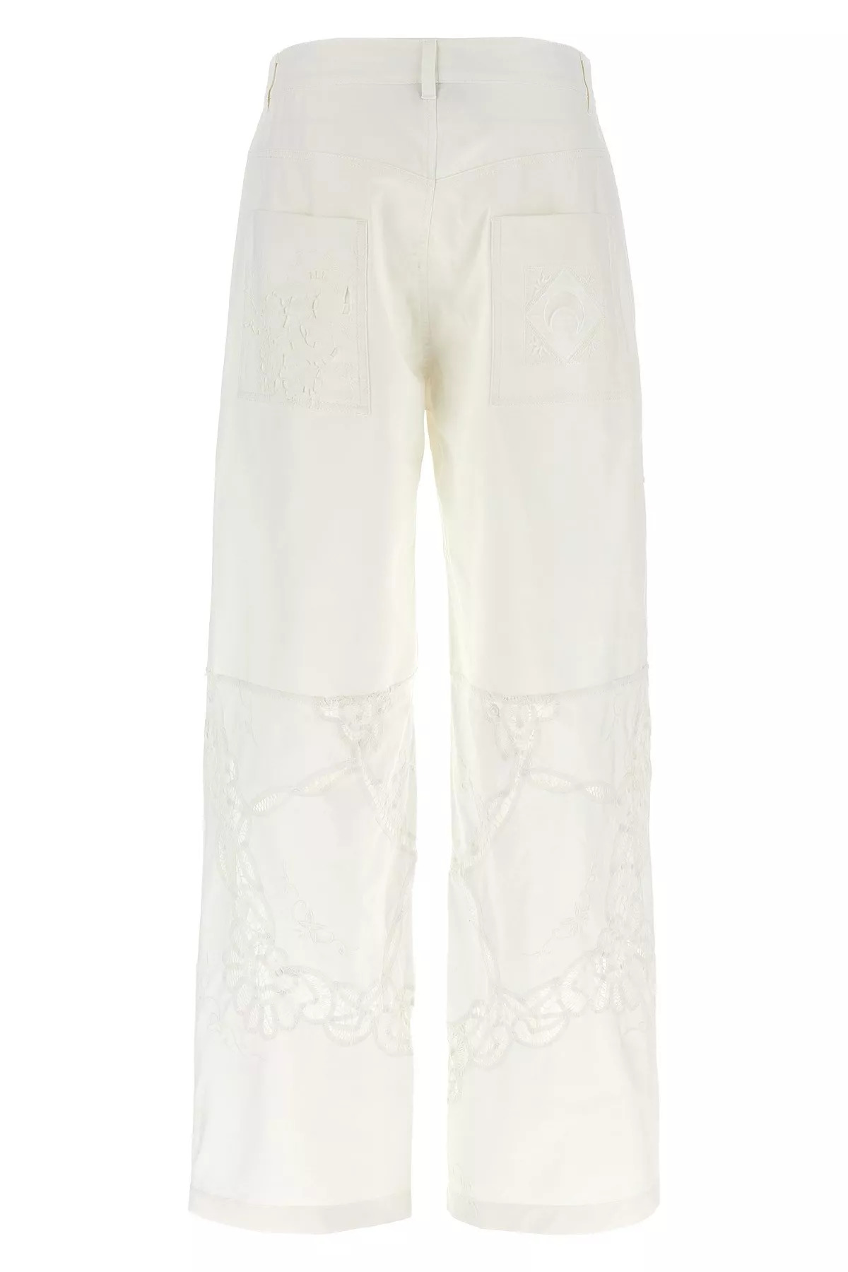Cut-out embroidery pants - 11