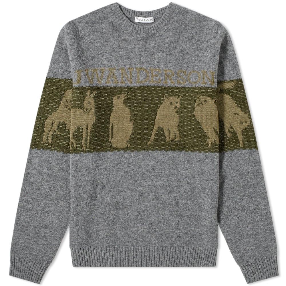 JW Anderson Animal Logo Intarsia Crew Knit - 1