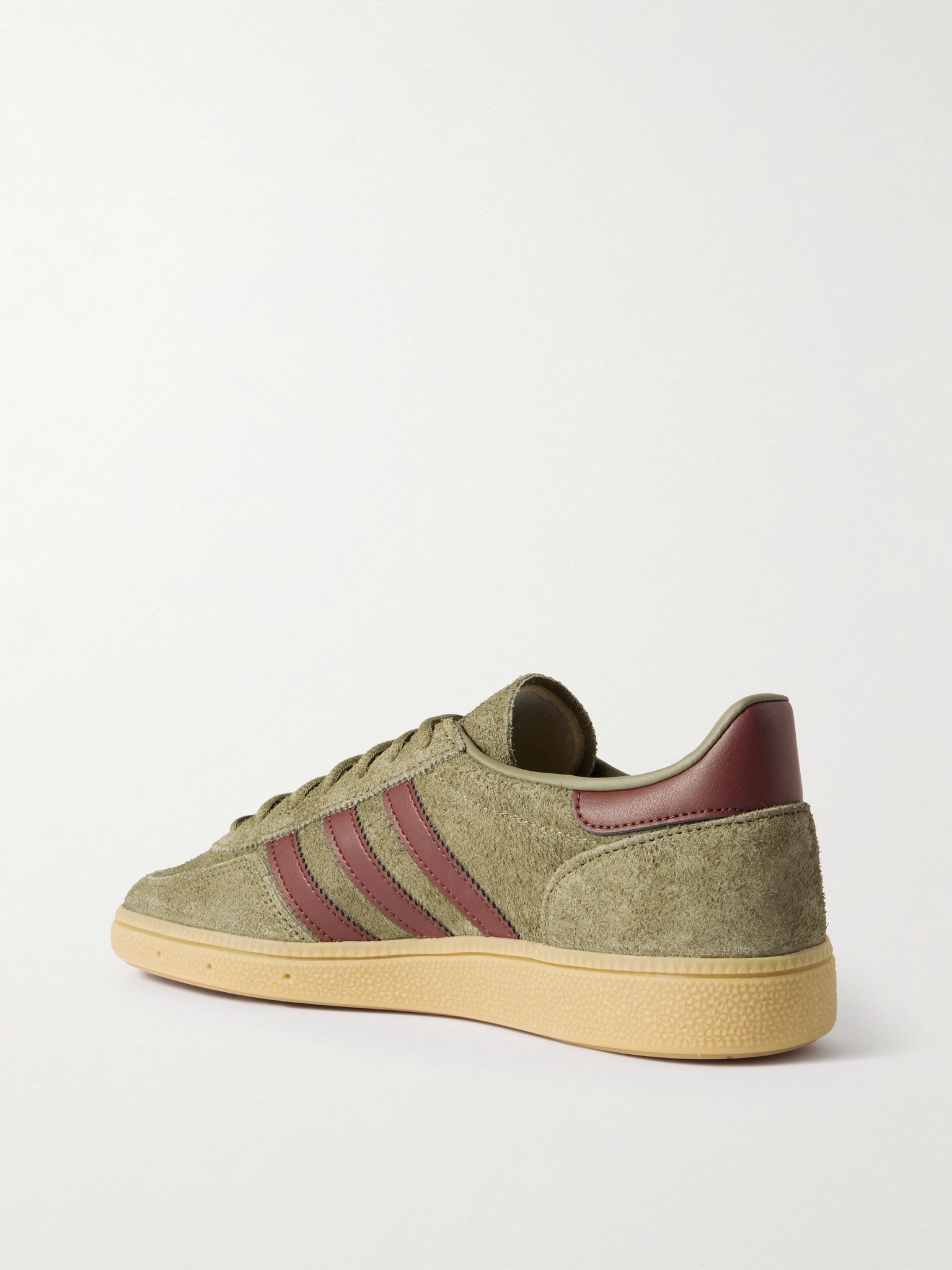 Handball Spezial Suede and Leather Sneakers Green - 4