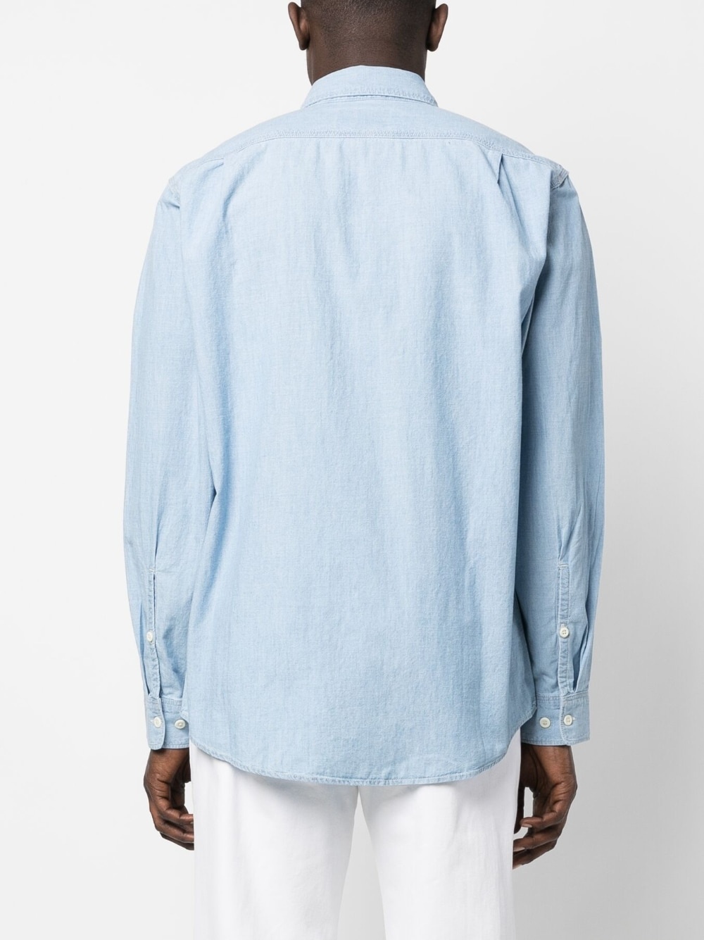button-up chambray shirt - 4
