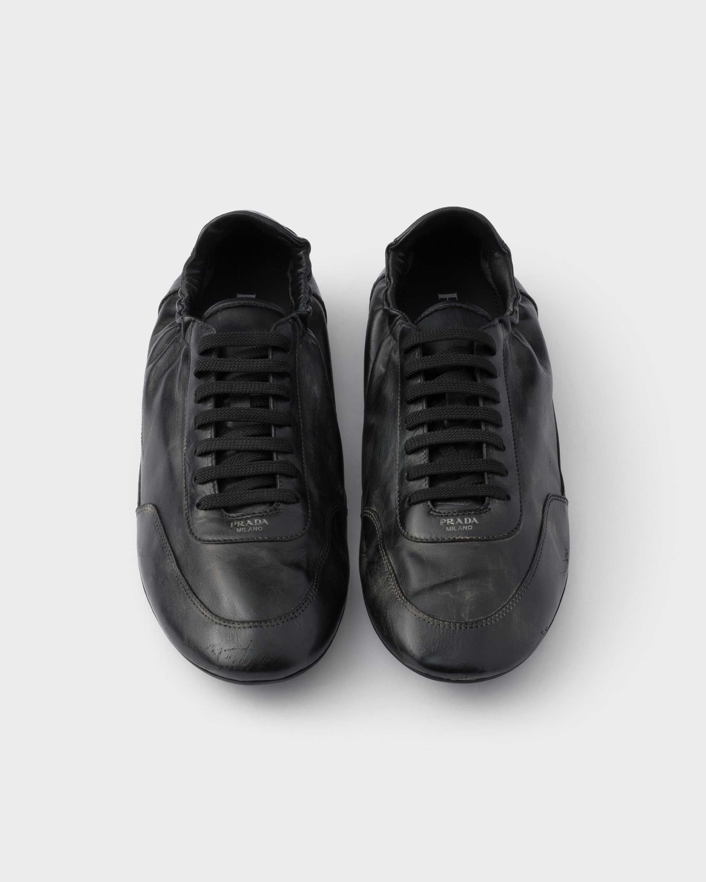 Collapse leather sneakers - 4