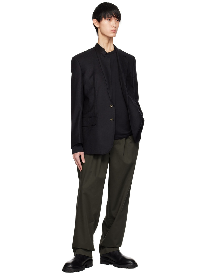 MARINA YEE Black Asymmetrical Darts Blazer outlook