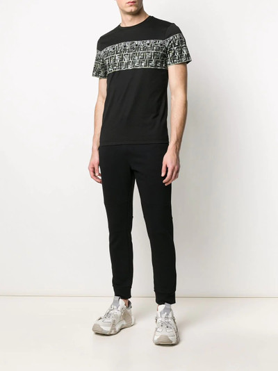 FENDI monogram panel T-shirt outlook